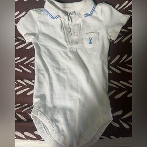 Janie and Jack Polo Shirt with Blue Bunny